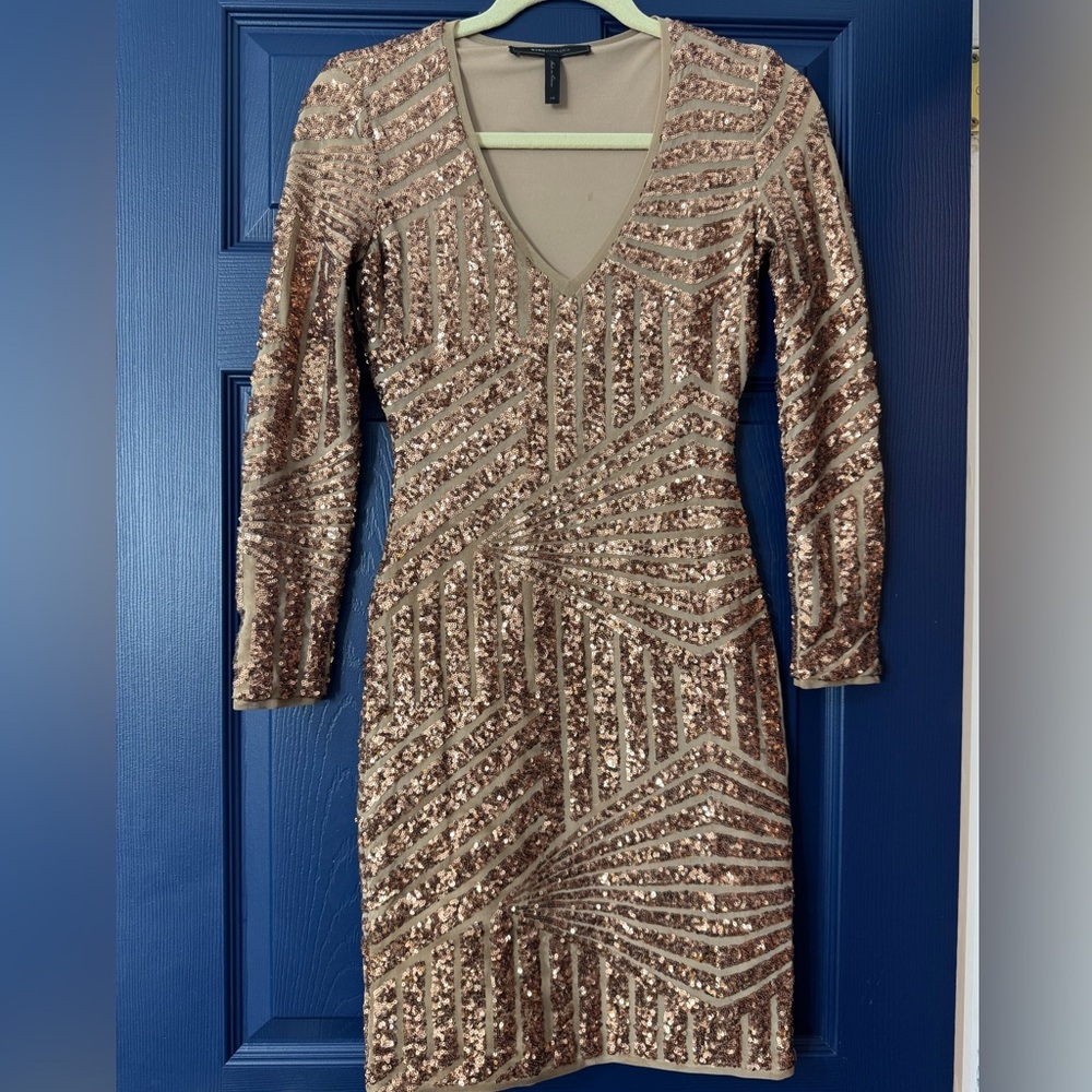 BCBG shimmer dress size XS